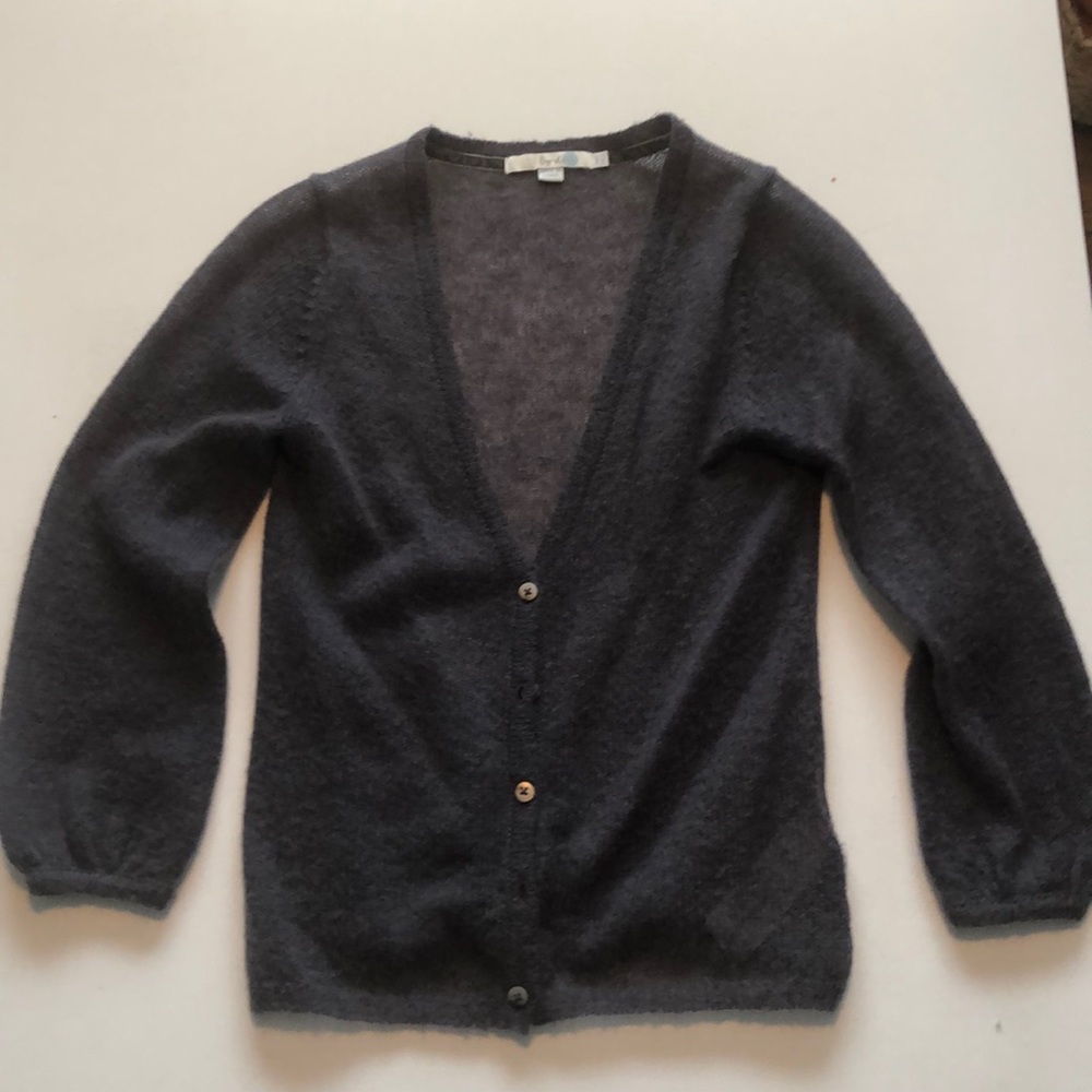Boden grey 3/4 sleeve cardigan